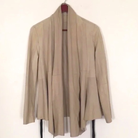 Alysi Reversible Leather Shirt Jacket